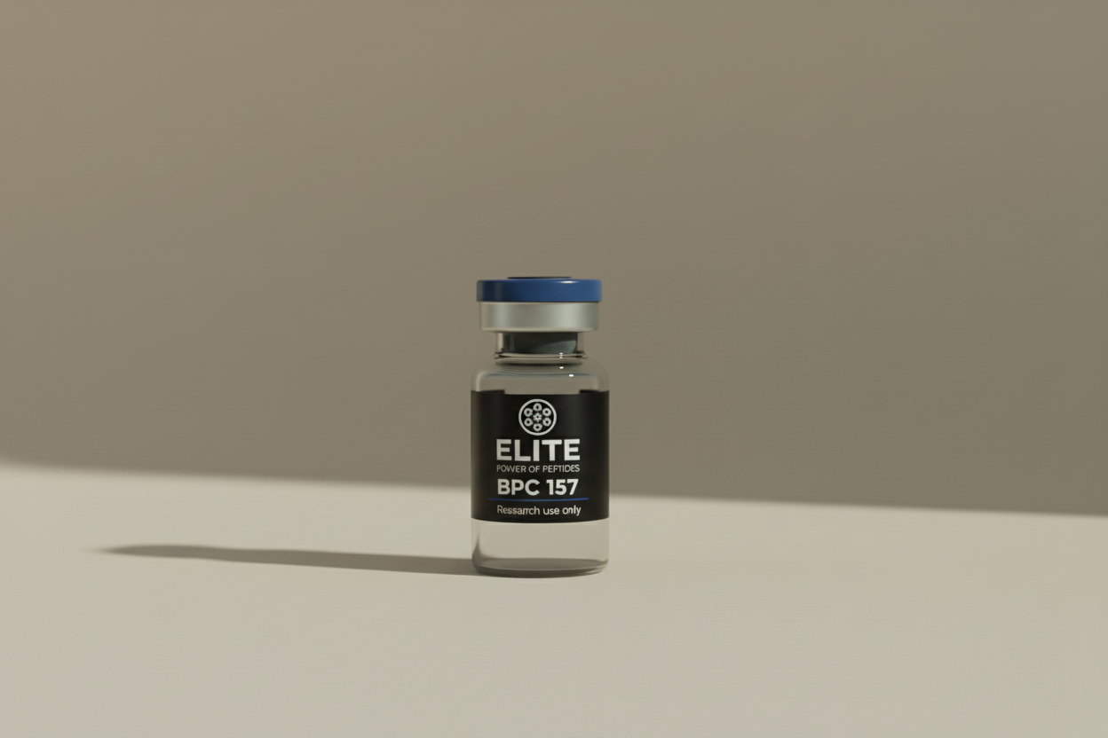 Peptide vial on surface